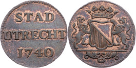 Netherlands, 1 Duit 1740, Utrecht