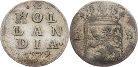 Netherlands, 2 Stuiver 1779, Dordrecht