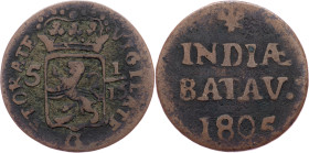 Netherlands East Indies, 1 Duit 1805