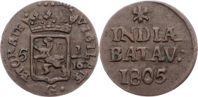 Netherlands East Indies, 1 Duit 1805
