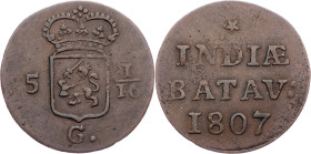 Netherlands East Indies, 1 Duit 1807
