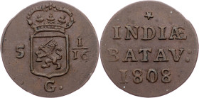 Netherlands East Indies, 1 Duit 1808