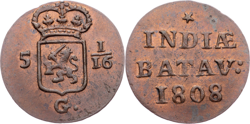 Netherlands East Indies, 1 Duit 1808 Netherlands East Indies, Holland, 1 Duit 18...