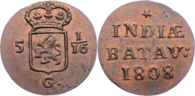 Netherlands East Indies, 1 Duit 1808