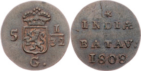 Netherlands East Indies, 1/2 Duit 1808