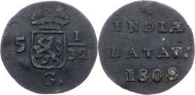 Netherlands East Indies, 1/2 Duit 1808
