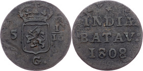 Netherlands East Indies, 1 Duit 1808