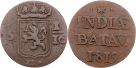 Netherlands East Indies, 1 Duit 1819, Surabaya