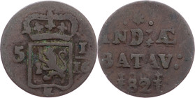 Netherlands East Indies, 1 Duit 1821, Surabaya