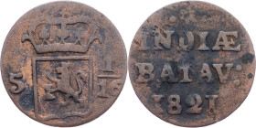 Netherlands East Indies, 1 Duit 1821, Surabaya