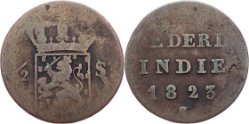 Netherlands East Indies, 1/2 Stuiver 1823, S