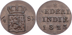 Netherlands East Indies, 1/4 Stuiver 1823, S