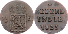 Netherlands East Indies, 1/8 Stuiver 1823, S