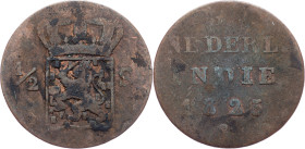 Netherlands East Indies, 1/2 Stuiver 1825, S