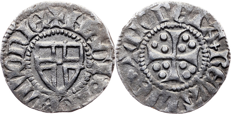 Poland, 1 Schilling ND (1363-1401), Reval Livonian Order, Jan Freitag of Loringh...