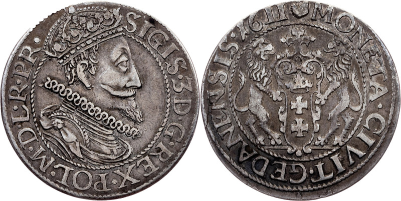 Poland, Ort 1611, Danzig Poland, Sigismund III Vasa, Ort 1611, Danzig, 6,675 g, ...