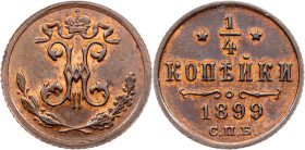 Russia, 1/4 Kopeck 1899, СПБ