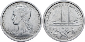 Saint-Pierre and Miquelon, 2 Francs 1948, Paris