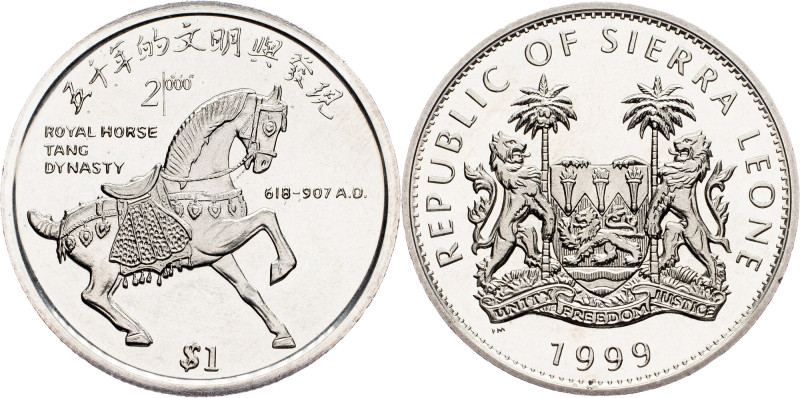 Sierra Leone , 1 Dollar 1999, Surrey Sierra Leone , 1 Dollar 1999, Surrey, 28,44...