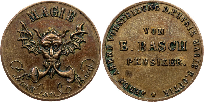 Sweden, Magie Token 19th century, E. Basch Sweden, Stockholm, Magie Token 19th c...