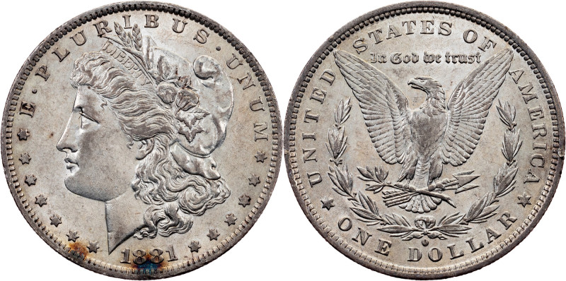 USA, Morgan Dollar 1881, New Orleans USA, Federal republic, Morgan Dollar 1881, ...