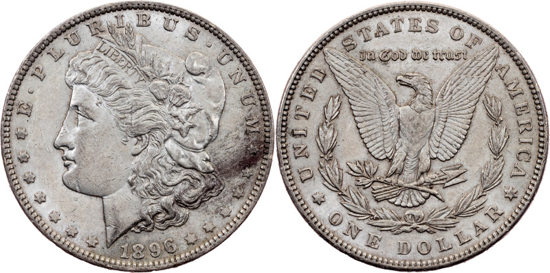 USA, Morgan Dollar 1896, Philadelphia USA, Federal republic, Morgan Dollar 1896,...