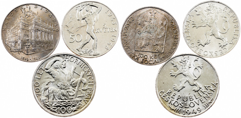 Czechoslovakia, Lot Czechoslovakia, Lot, 33,048 g, Silver, Lot of 3pcs; -