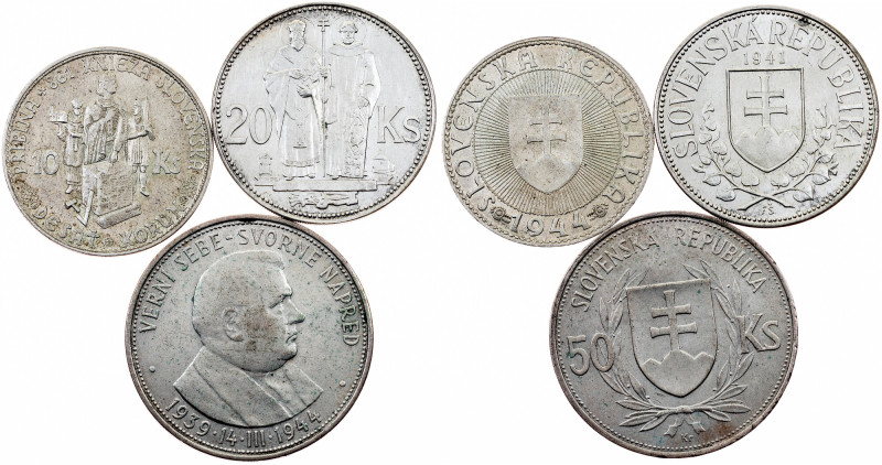 Czechoslovakia, Lot Czechoslovakia, Lot, 38,342 g, Silver, Lot of 3pcs; -