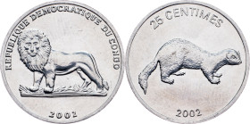 Democratic Republic of the Congo, 25 Centimes 2002