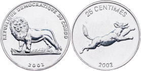 Democratic Republic of the Congo, 25 Centimes 2002