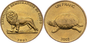 Democratic Republic of the Congo, 1 Franc 2002