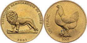 Democratic Republic of the Congo, 1 Franc 2002