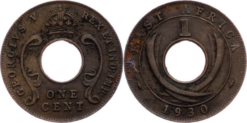 East Africa, 1 Cent 1930, London East Africa, 1 Cent 1930, London, Bronze, KM# 2...