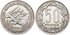 Equatorial African states, 50 Francs 1961