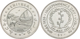 Eritrea, 1 Dollar 1993, Surrey