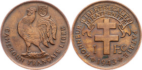 French Cameroon, 1 Franc 1943, Pretoria