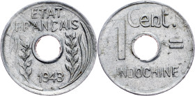 French Indochina, 1 Cent 1943