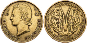 French West Africa, 25 Francs 1956, Paris