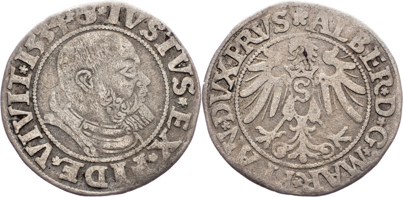 Germany, Groschen 1534 Duchy of Prussia, Albert I, Groschen 1534, 1,773 g, Silve...