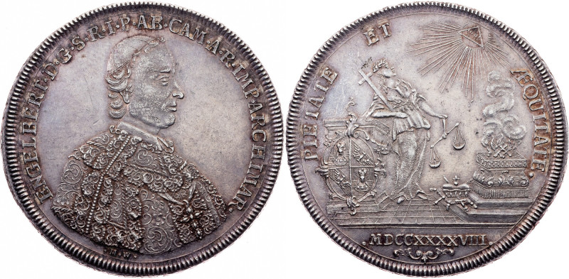 Germany, 1 Thaler 1748, Augsburg Kempten, Engelbert von Sirgenstein, 1 Thaler 17...