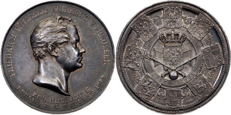 Germany, Medal 1840, K. Fischer and Chr. Pfeuffer Brandenburg-Prussia, Friedrich...