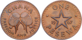 Ghana, 1 Pesewa 1967