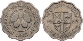 Ghana, 2 1/2 Pesewas 1967