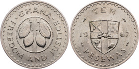 Ghana, 10 Pesewas 1967