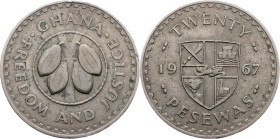 Ghana, 20 Pesewas 1967