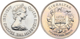 Gibraltar, 25 Pence 1977, Llantrisant