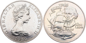 Gibraltar, 1 Crown 1980