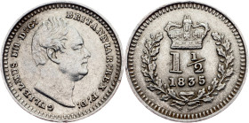 Great Britain, 1 1/2 Pence 1835, London