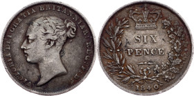 Great Britain, 6 Pence 1840, London