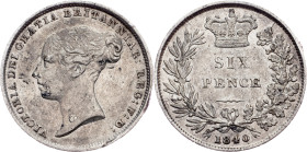 Great Britain, 6 Pence 1840, London